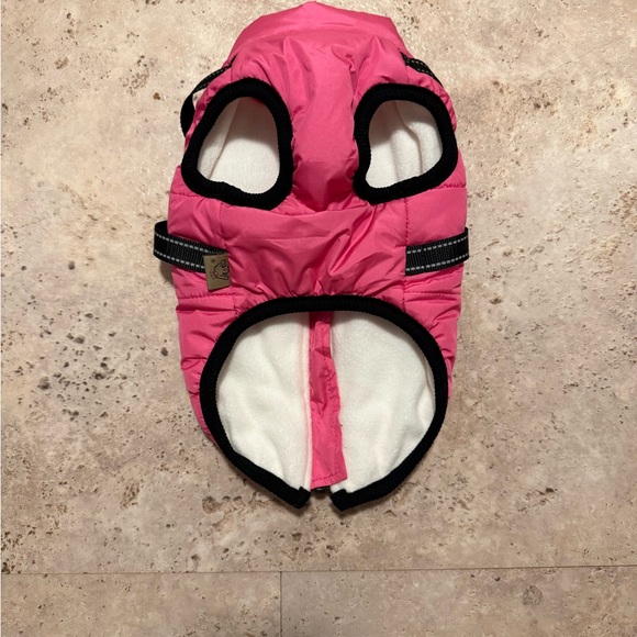 FurryKing Pink Dog Jacket with Harness - Picture 3 of 6